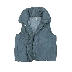 Free People Cozy Puff Sleeping Bag Vest Size Medium Gray
